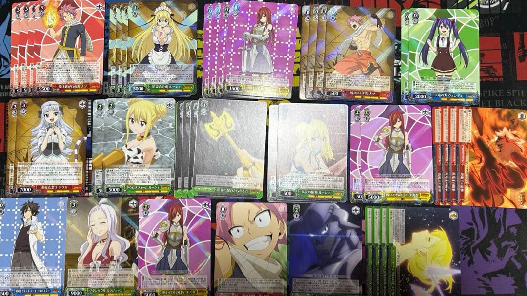 ヴァイスシュヴァルツ　デッキ　フェアリーテイル　8枝＋組み換えパーツ多数