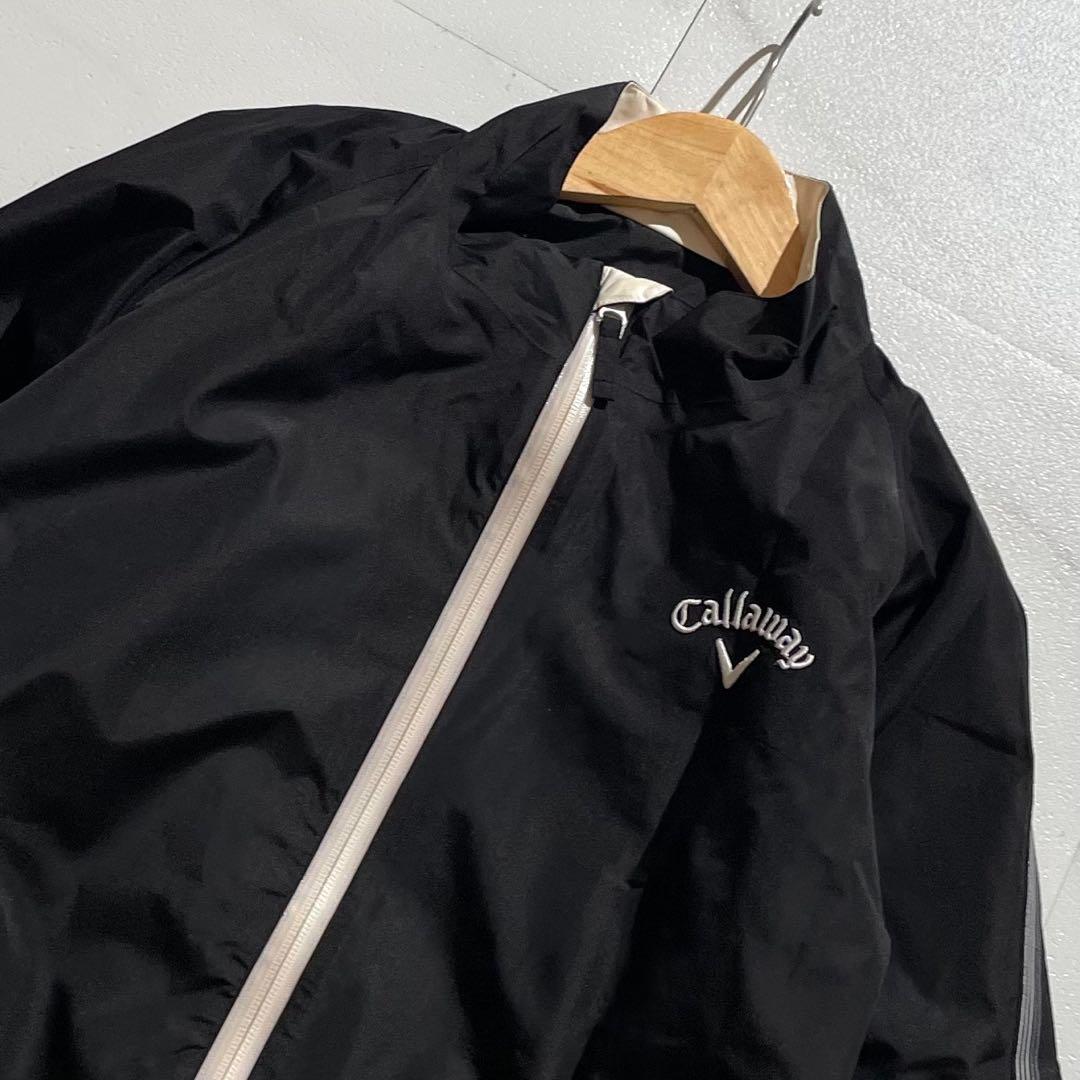 【美品✨】キャロウェイ レインウェア 2WAY ジャケット パンツ 黒 収納袋付