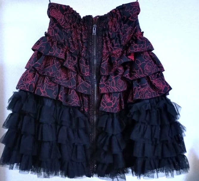 BLACK PEACE NOW コルセット フリルスカート