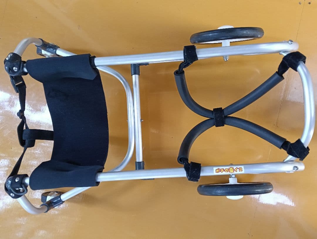 【限界値下げ】犬用車イス アルミ製　中型犬用 オーダメイド　ポチの車イス　4輪