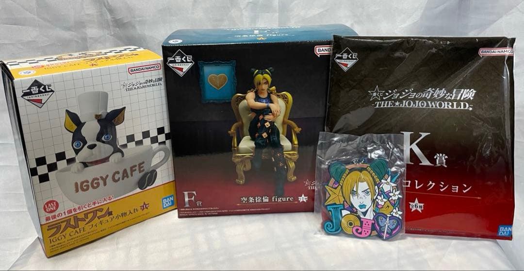一番くじ Ｆ賞空条徐倫 ジョジョの奇妙な冒険　K賞　J賞　ラストワンイギー付