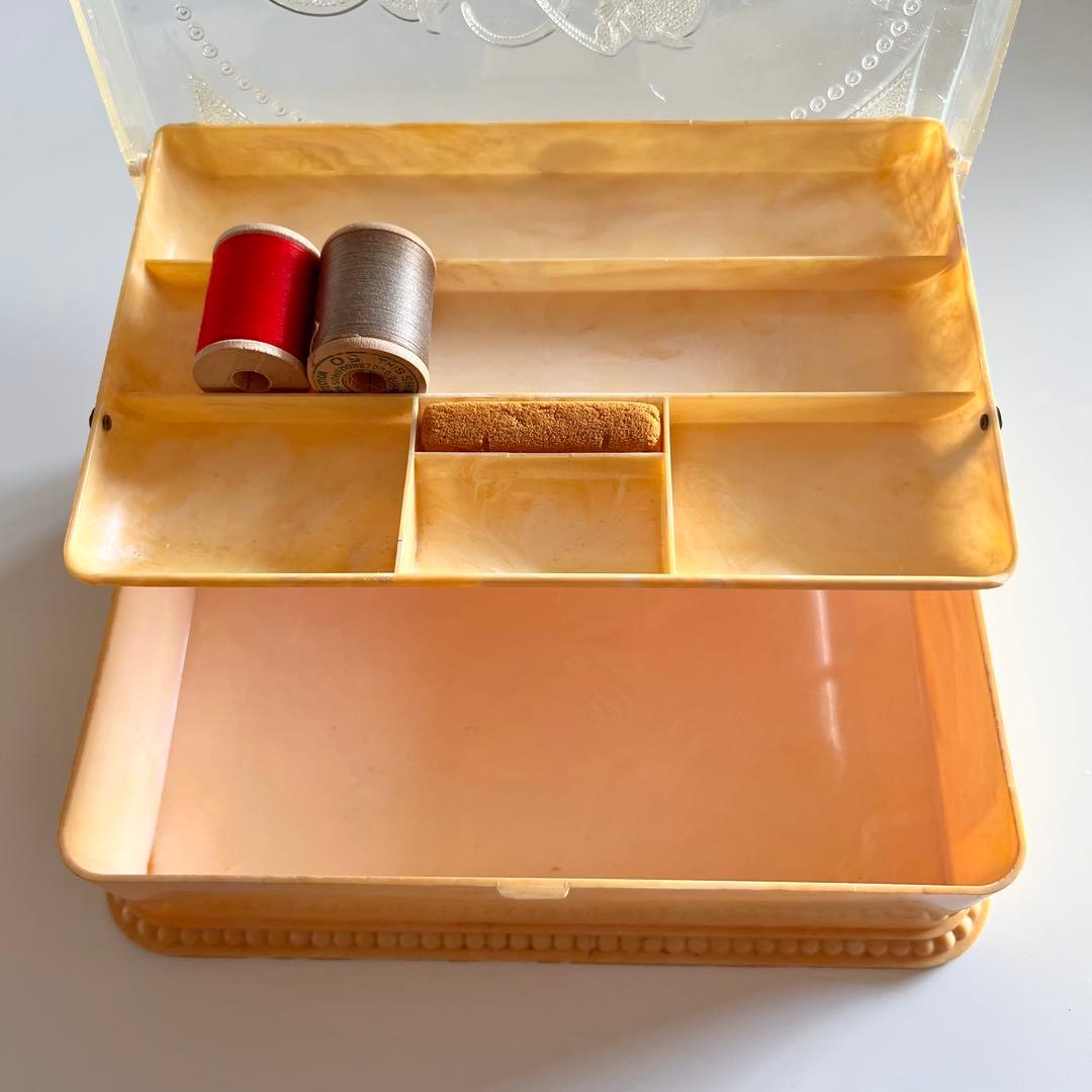 ヴィンテージ ソーイングボックス ねこ Kitten Sewing Box