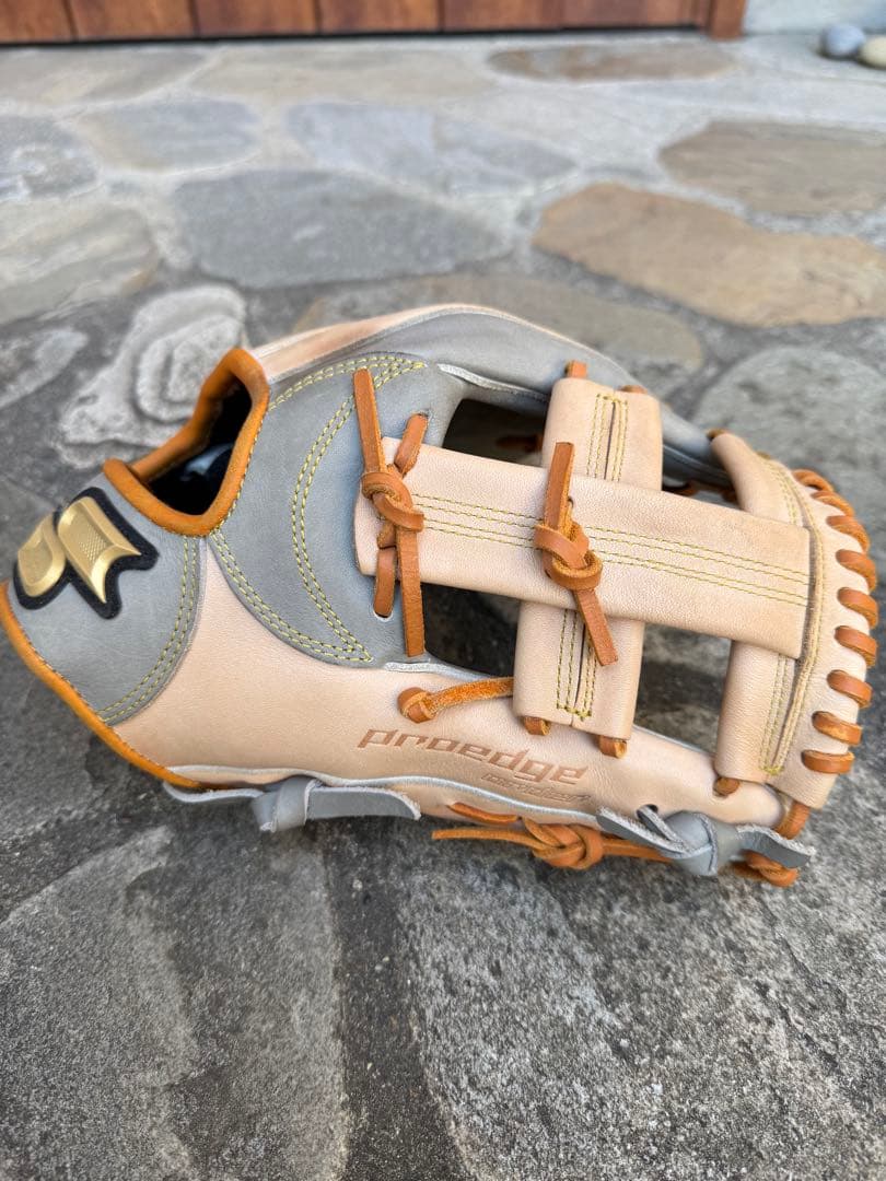 SSK Pro Edge 軟式グローブ ベージュ/グレー