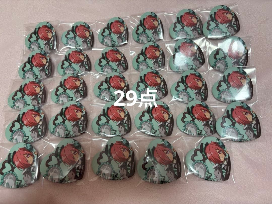 地縛少年花子くん ミツバ チョコミント ハート型缶バッジ 29点セット