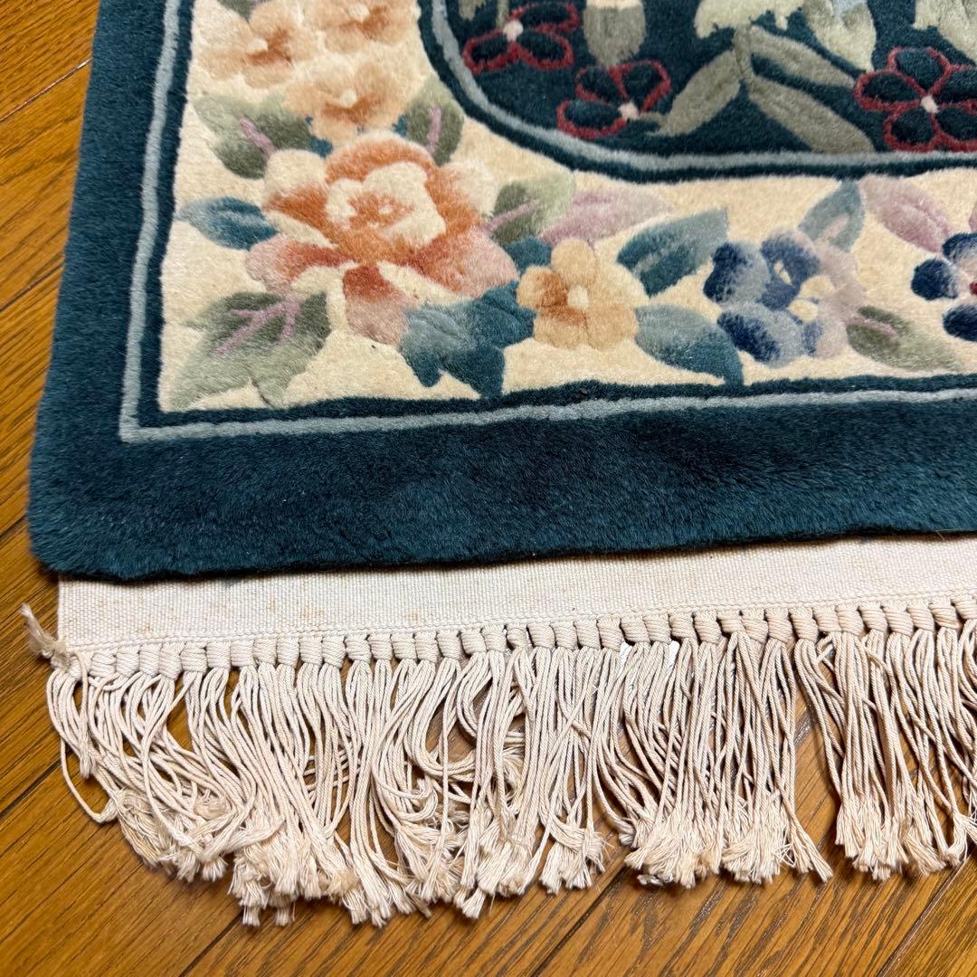 中国段通 玄関マット 絨毯 130cm 70cm 肉厚 家具 インテリア