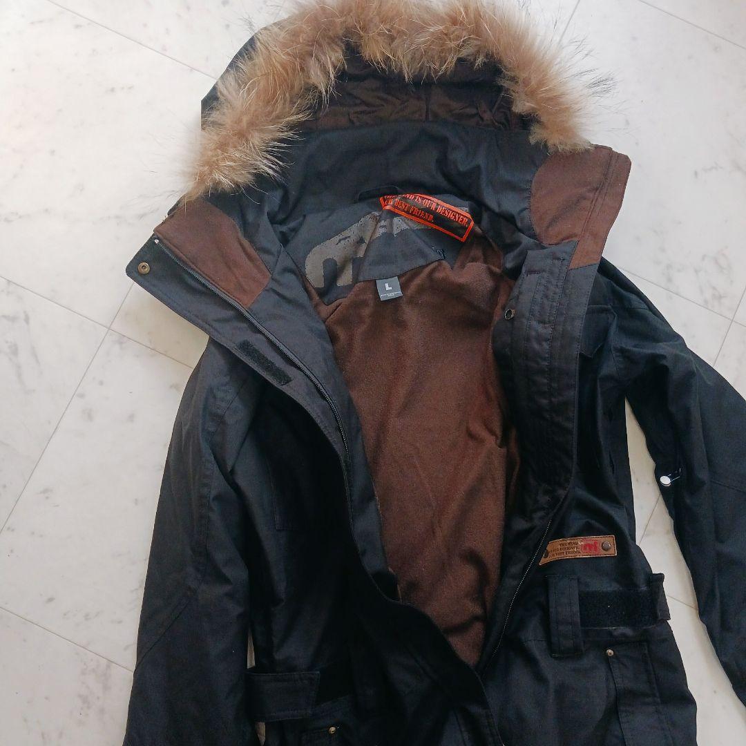 mi ウィンデックス スノーボード オールインワン 高機能 リアルファー L