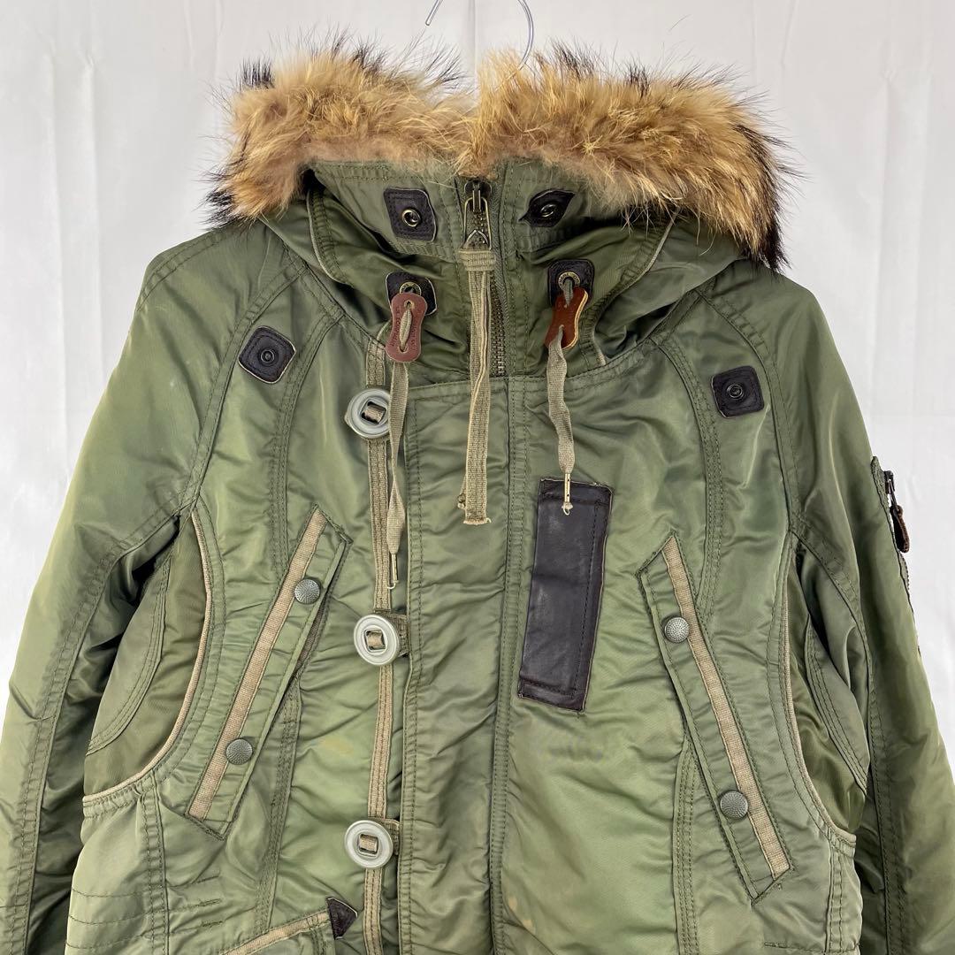 ジャケット・アウター 00s goa n-3b mods coat realfur military