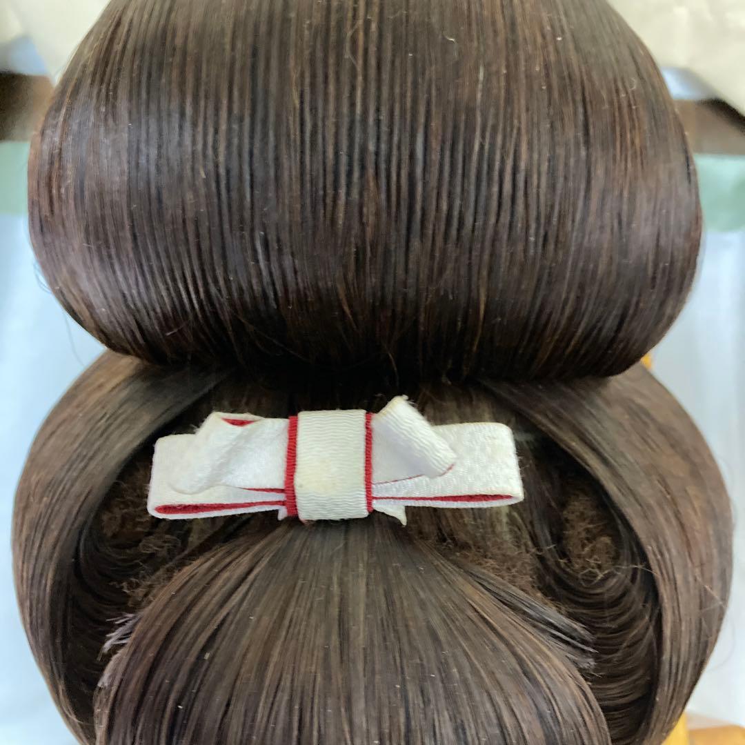 ダークブラウン 日本髪かつら
