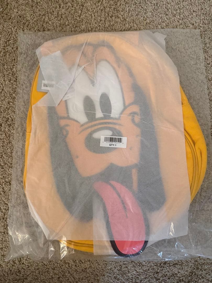 【日本未発売】Disney プルート ビッグフェイス キャンバス トートバッグ