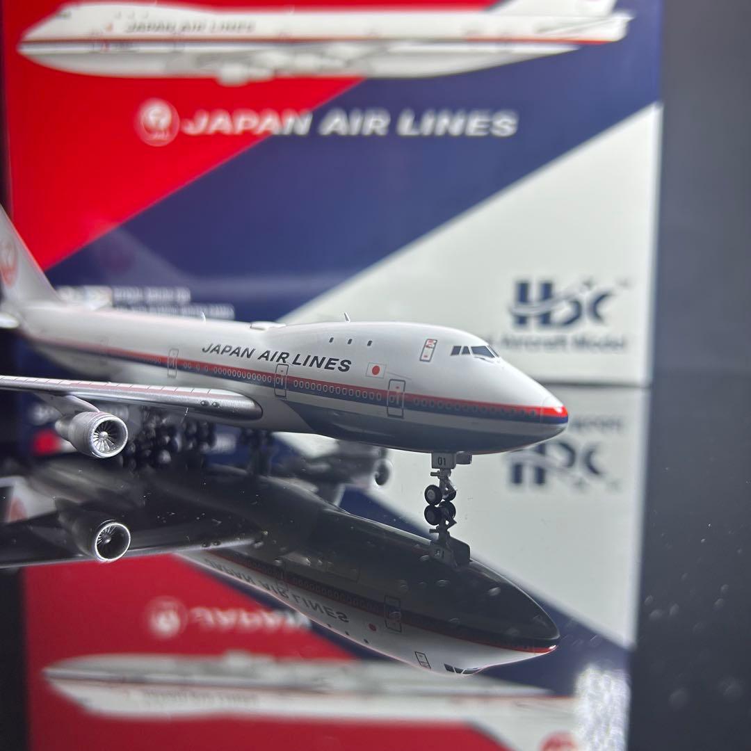 Hxmodel JAL B747-100 JA8101 1/400 スタンド付