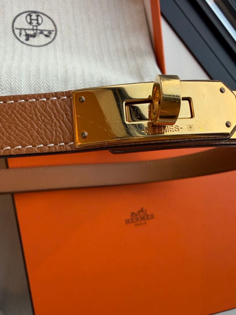 M様☆HERMES ケリーベルト/ ゴールド