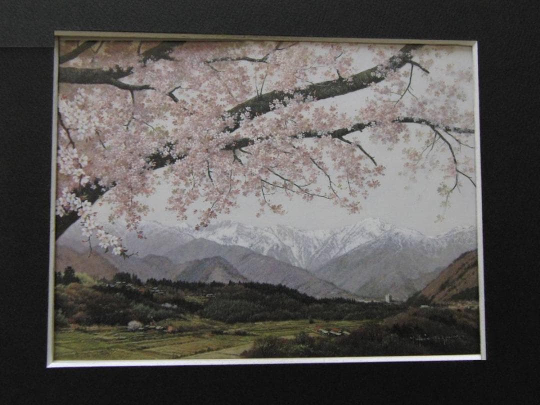 田染幸雄、【春光】、希少な額装用画集より、新品額装付、状態良好