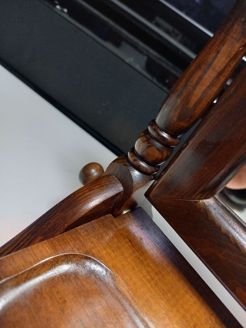 ココナッツ　様売約済　1970's　コロニアルウッド　テーブル　スタンド　ミラー