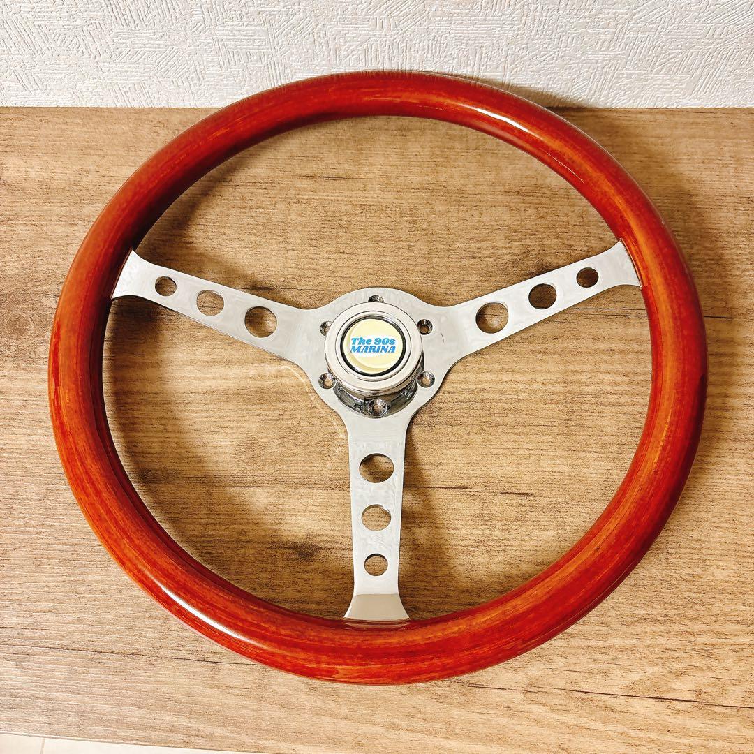 ウッドハンドル　ウッドステアリング　38cm アメリカン　USDM 旧車