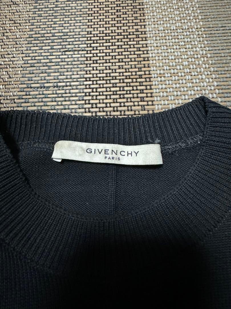 GIVENCHY ジバンシー 17SS ブラックローズニット