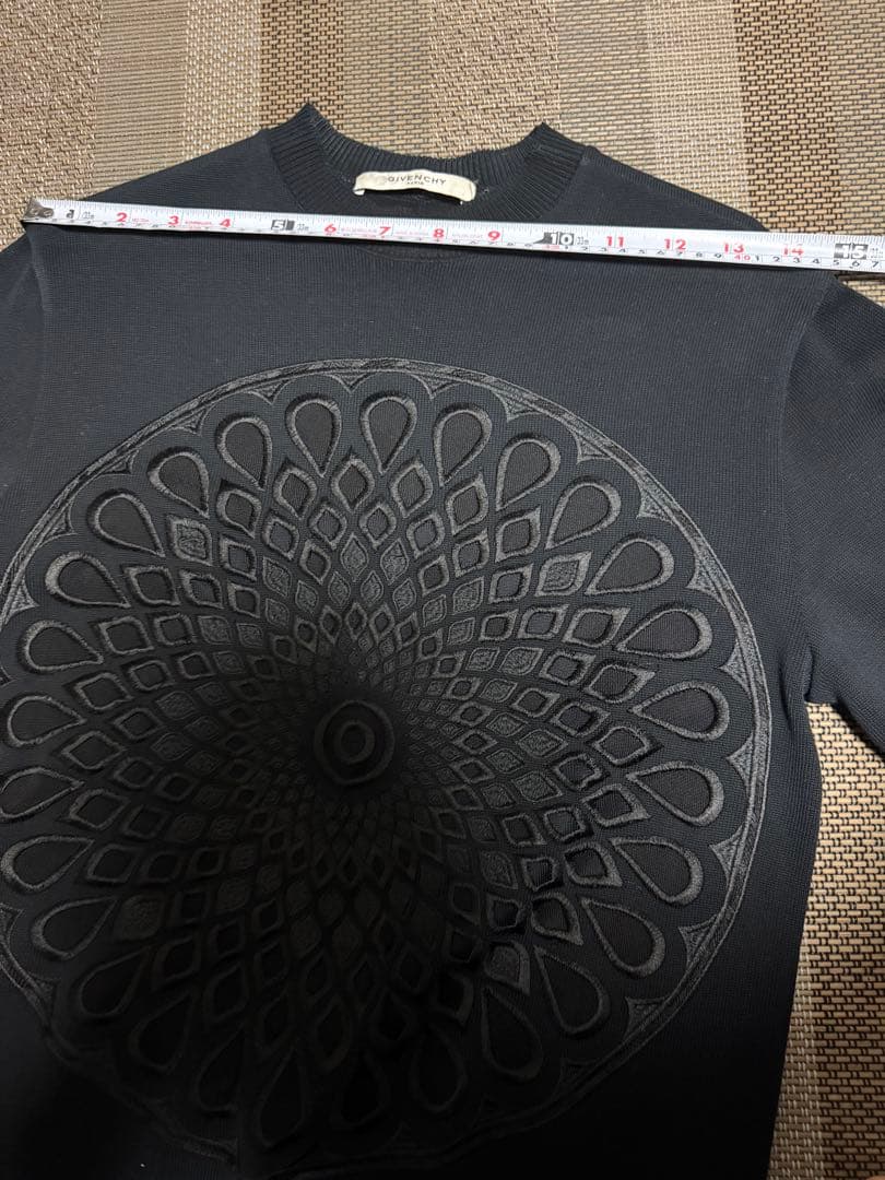 GIVENCHY ジバンシー 17SS ブラックローズニット