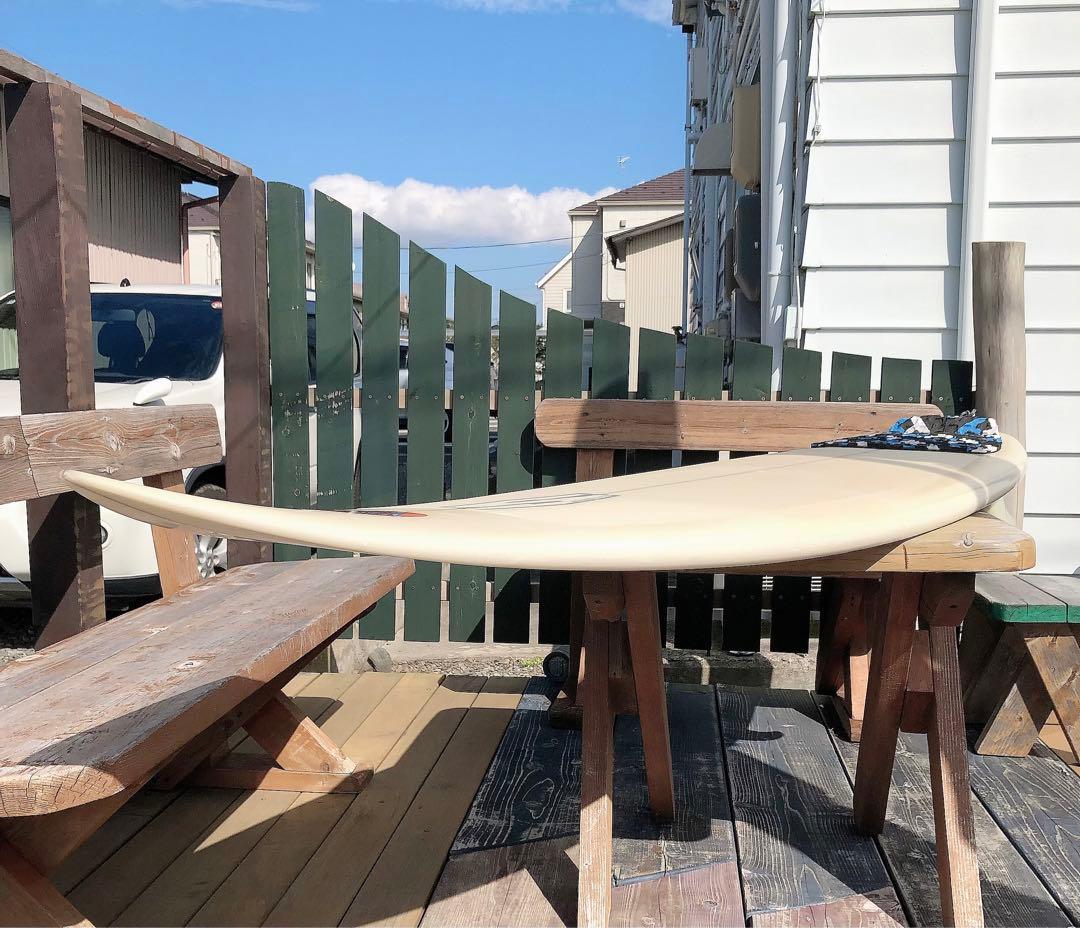 良品訳ありSWELLサーフボード6'2\"クリスタルデッキグリップハードケース付き