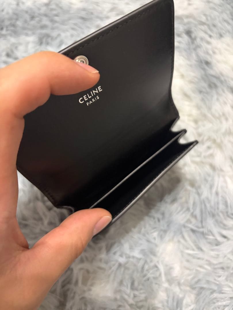 ゆ*パ様 CELINE ブラック レザー 名刺入れ