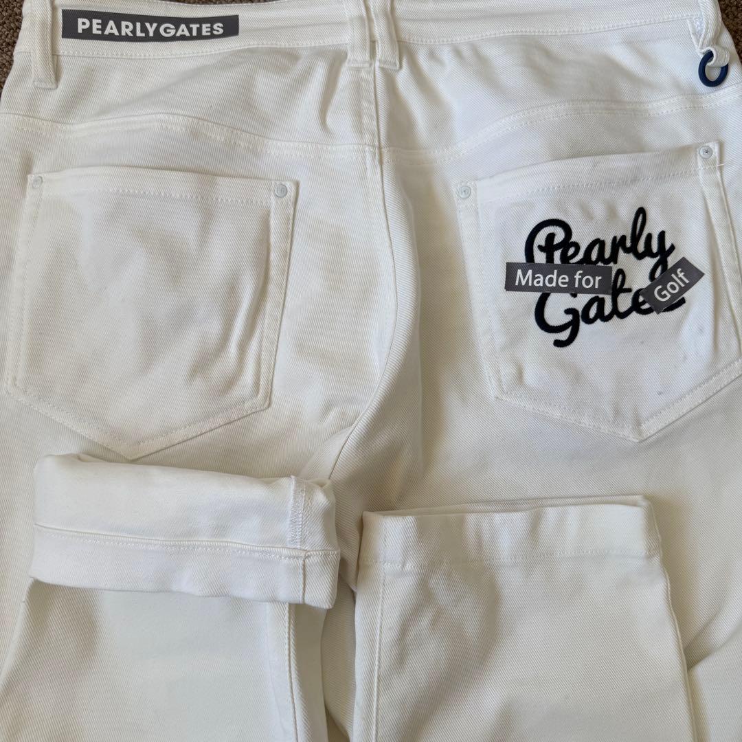パーリーゲイツ　パンツ　XL〜XXL相当 白　ホワイト　コットン素材　地厚　6