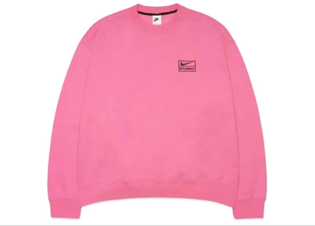 Stussy × Nike スウェット　ピンク