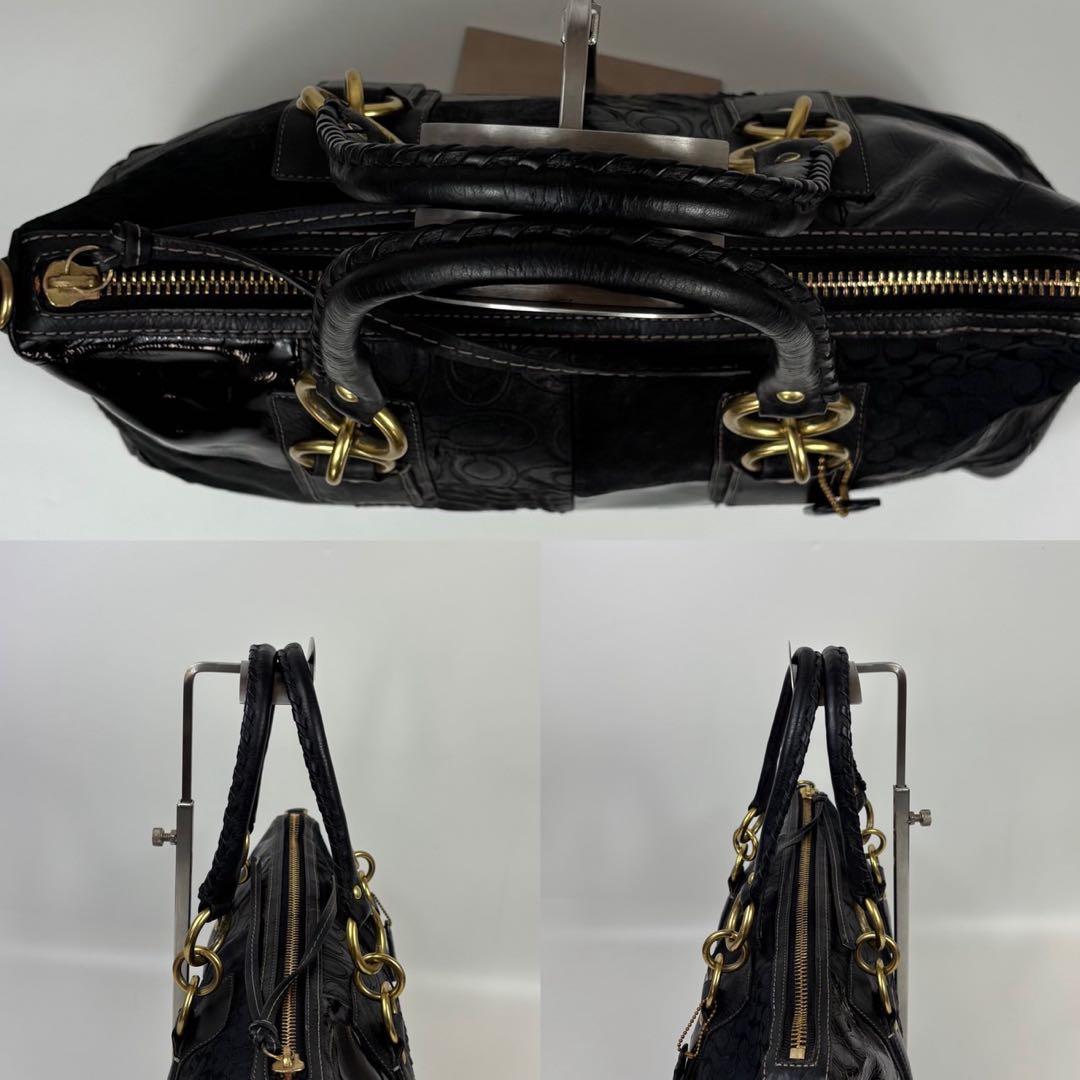 コーチ　ショルダーバッグ　2WAY 12479 パッチワーク　チャーム