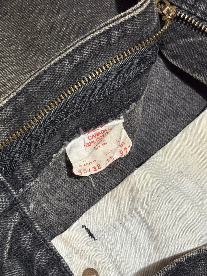 90s Levi's 505 Denim Pants BLACK W36×L32