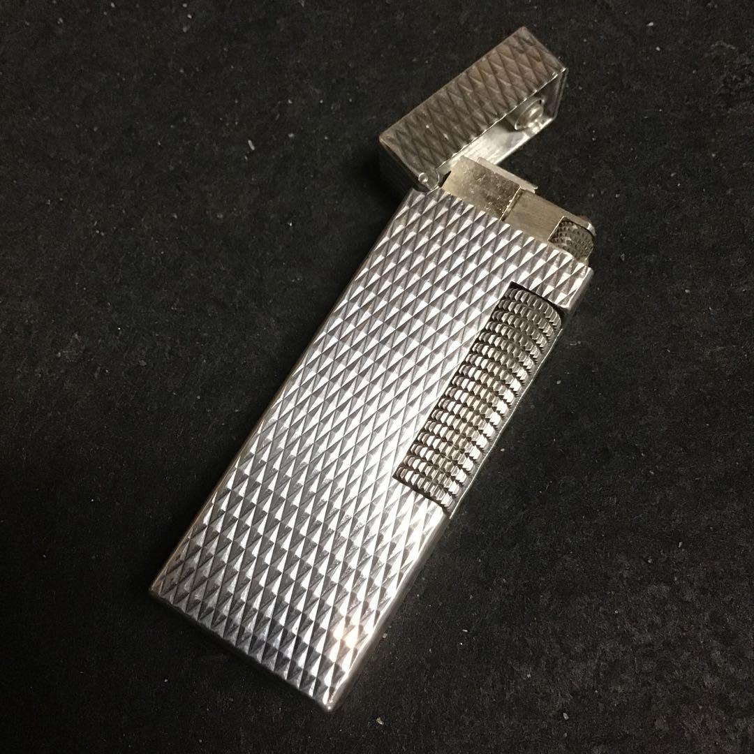 dunhill ダンヒル ローラ ライターシルバー色クロスカットオーバーホール済