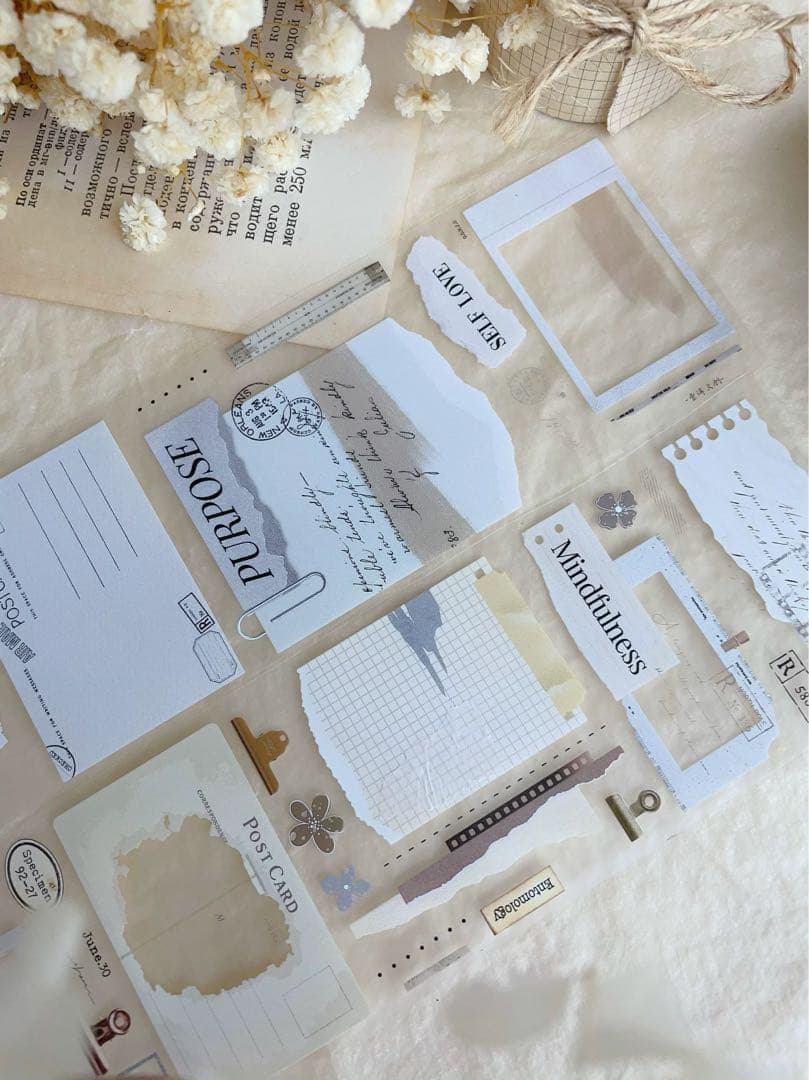 ⭐️SALE⭐️ 壹洱原创《书韵》海外マスキングテープ　マステ 【1924】