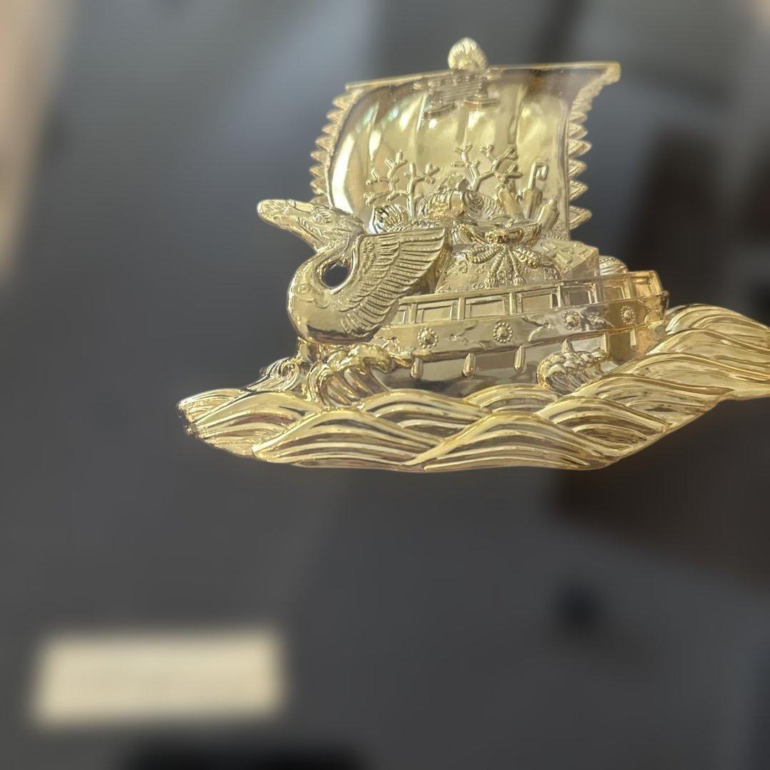 金属製 船のアート作品 額