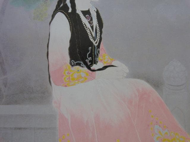 堀泰明、【踊り子】、希少な大判額装用画集より、美品、日本人画家