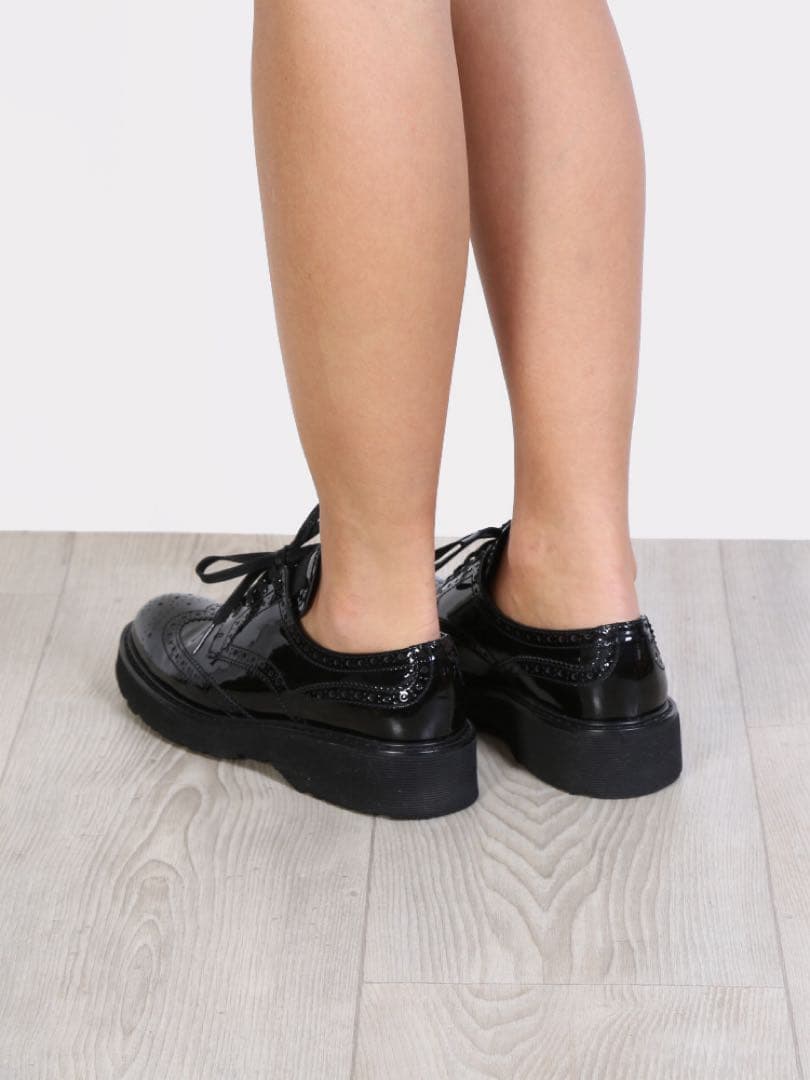 PRADA プラダ ウィングチップ パテントレザー シューズ オックスフォード