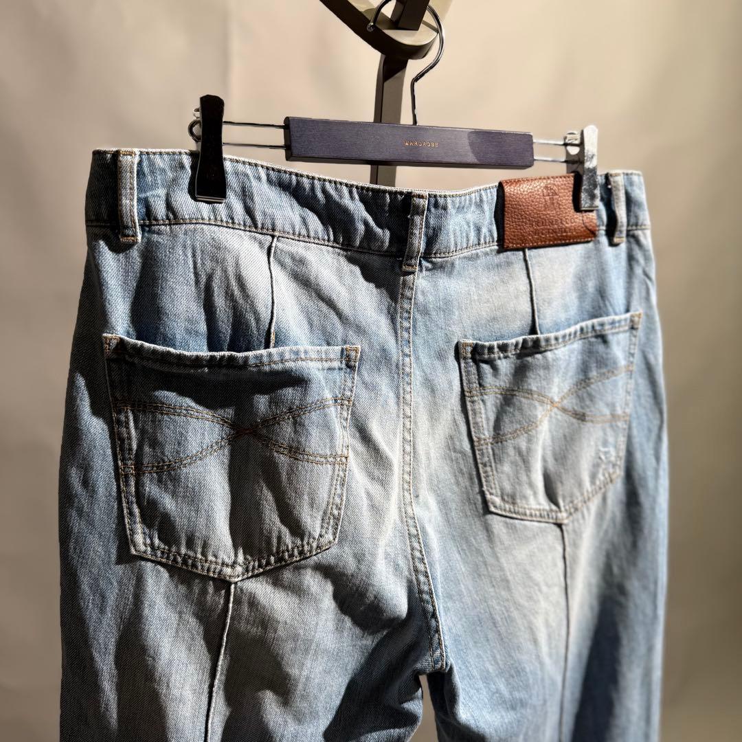 BRUNELLOCUCINELLI ダメージデニムスラックス size48