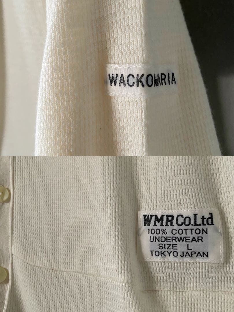古着 WACKO MARIA ワコマリア 繋ぎ つなぎ 白 パジャマ 希少 美品