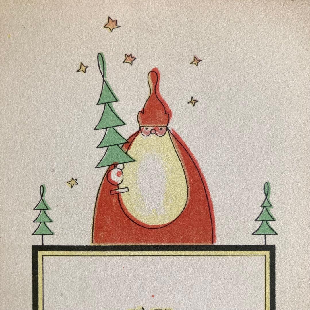 アンティークフレームC★1920年代超希少なエイナルネイマンのサンタカード入り