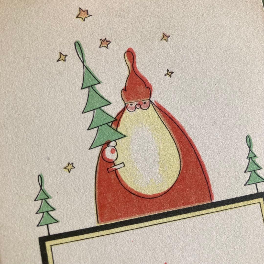 アンティークフレームC★1920年代超希少なエイナルネイマンのサンタカード入り