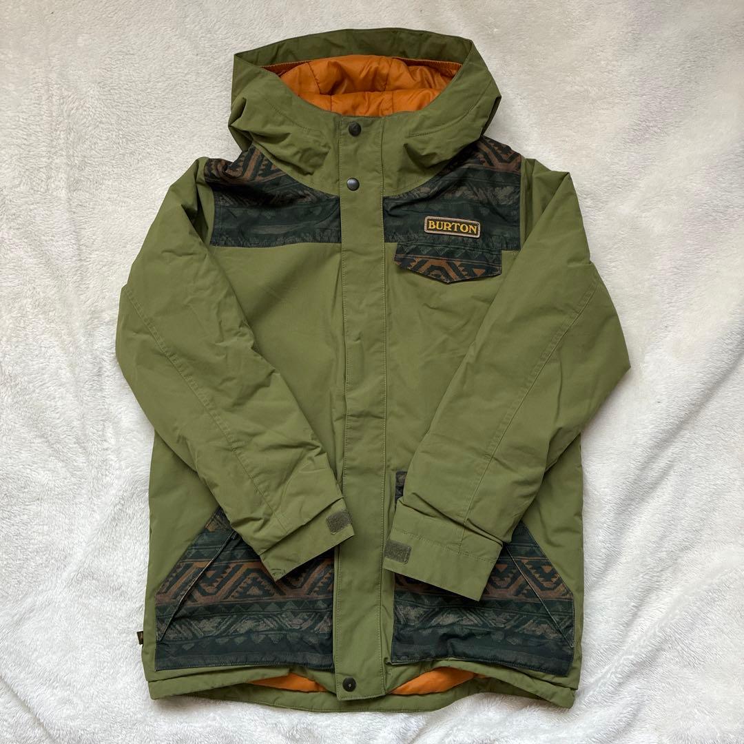 BURTON キッズXL 160 ジャケット スノーウェア スキー グリーン