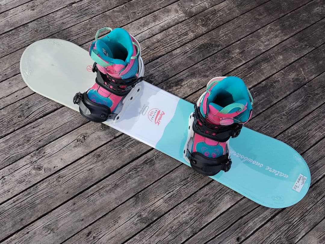 子供用 スノーボード3点セット nature 100 ビン バートンブーツ 21