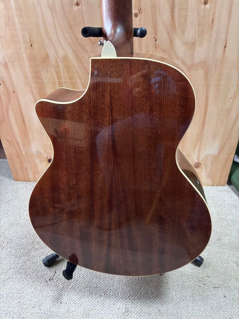 Ibanez オールマホガニー　トップ単板12弦 エレアコ　純正ギグケース付