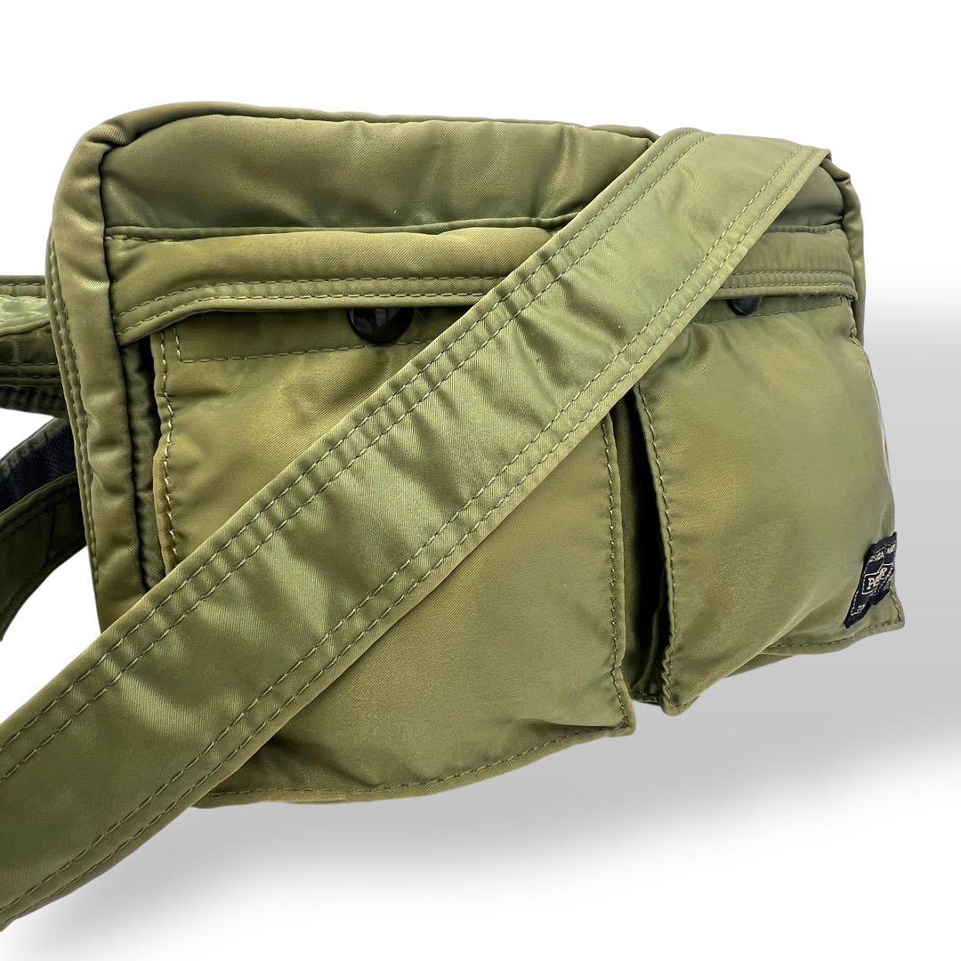 美品PORTER ポーター ショルダーバッグ タンカー セージグリーン596