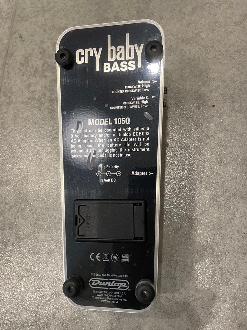 ギター Jim Dunlop / 105Q Cry Baby Bass Wah