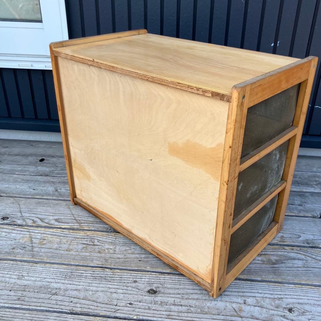 昭和レトロ 蝿帳食器棚 キッチン収納 収納棚 網戸棚 網棚 飾り棚 戸棚 小物入