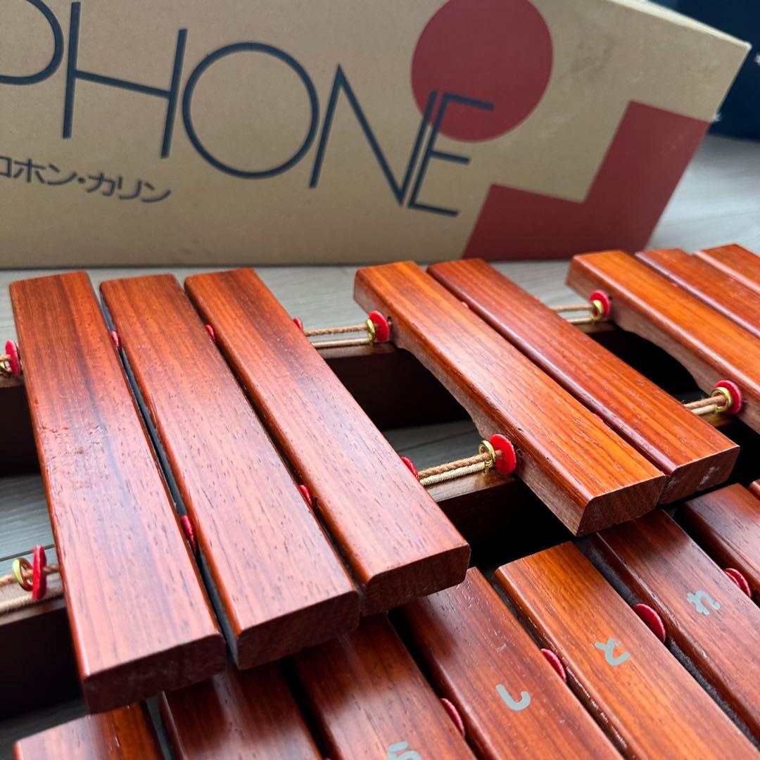 【美品】KAWAI シロホン カリン 卓上木琴 30音