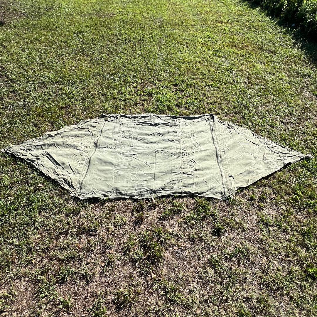 USパップテント YKKファスナー加工済み ポールセット