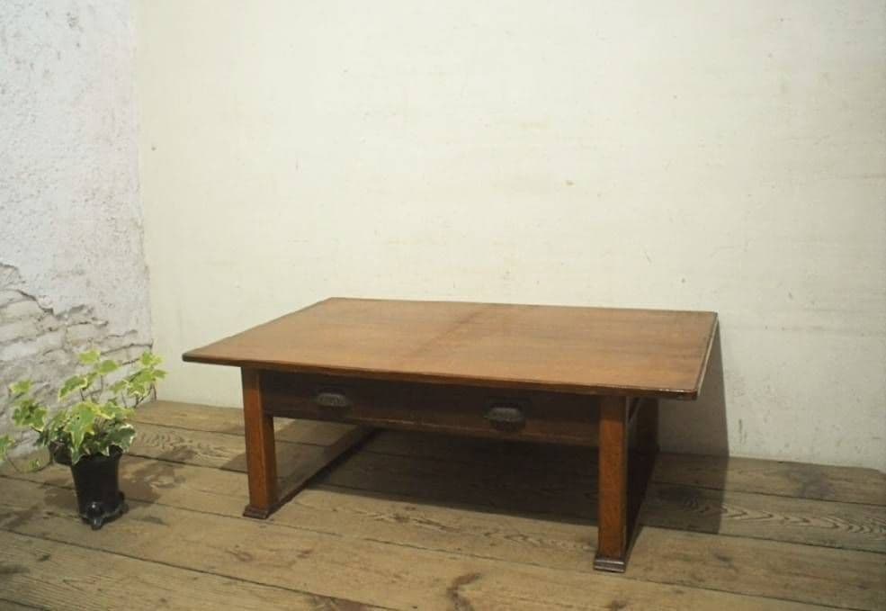 1055 ヴィンテージ　文机　ローテーブル　ちゃぶ台　陳列台　古家具　レトロ