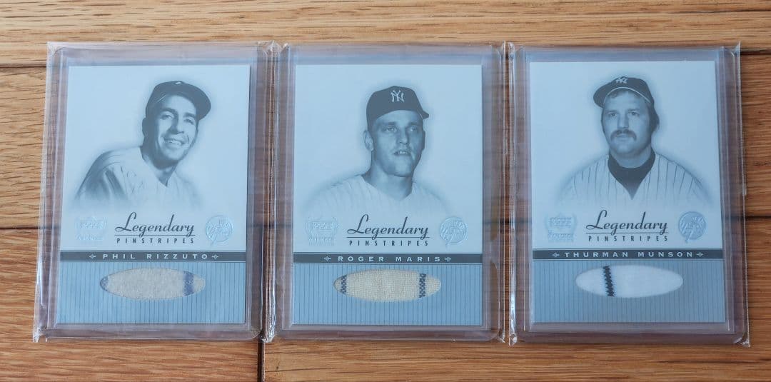 2000 UD YANKEES LEGENDS メモラビリア3枚組