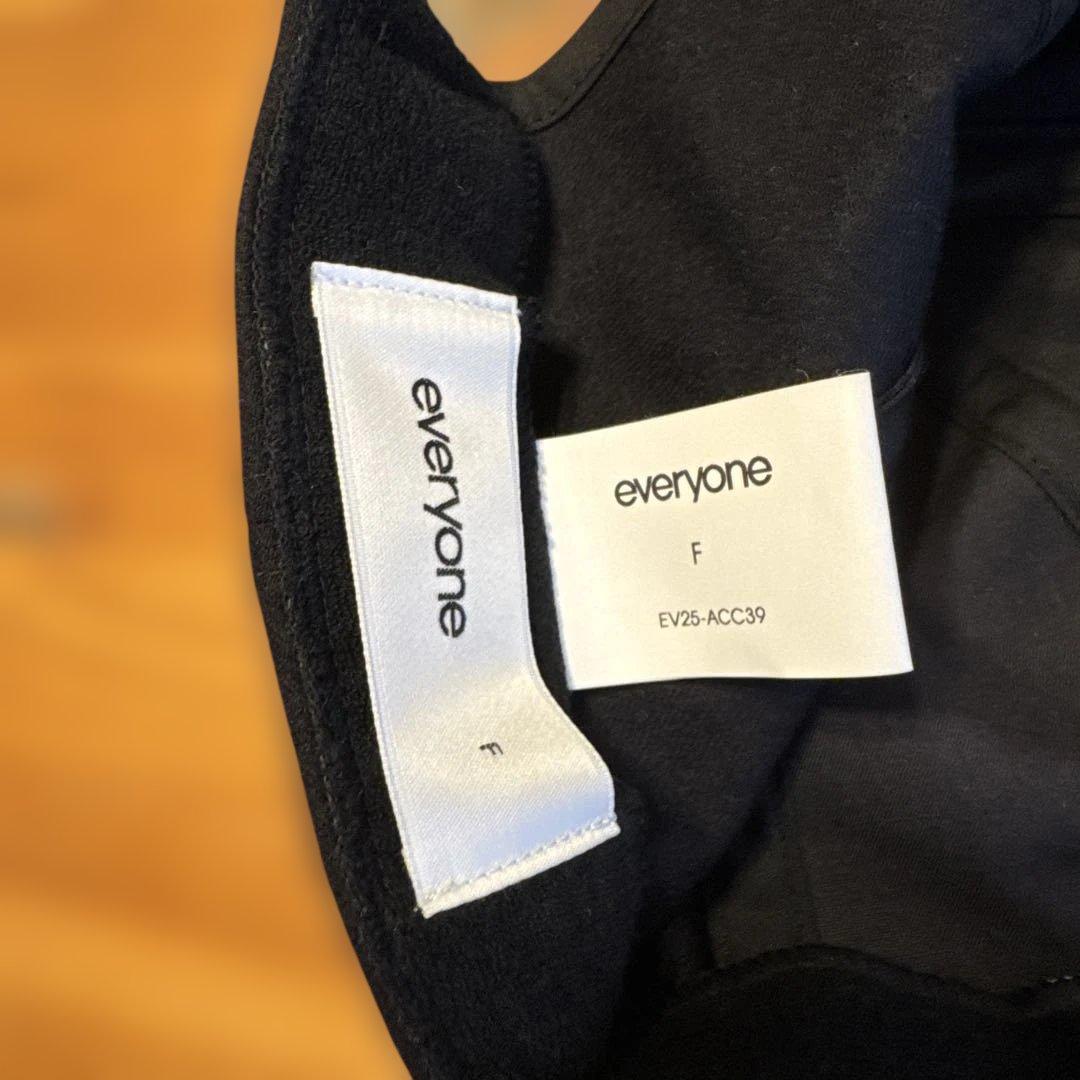 everyone 刺繍ロゴ ベースボールキャップ ダークネイビー