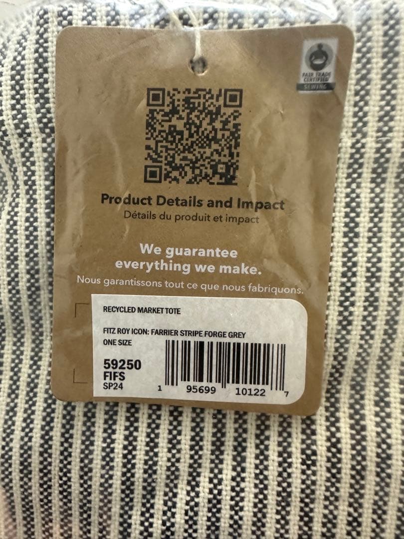 新品 Patagonia オーバーサイズ トート&ストライプトートセット