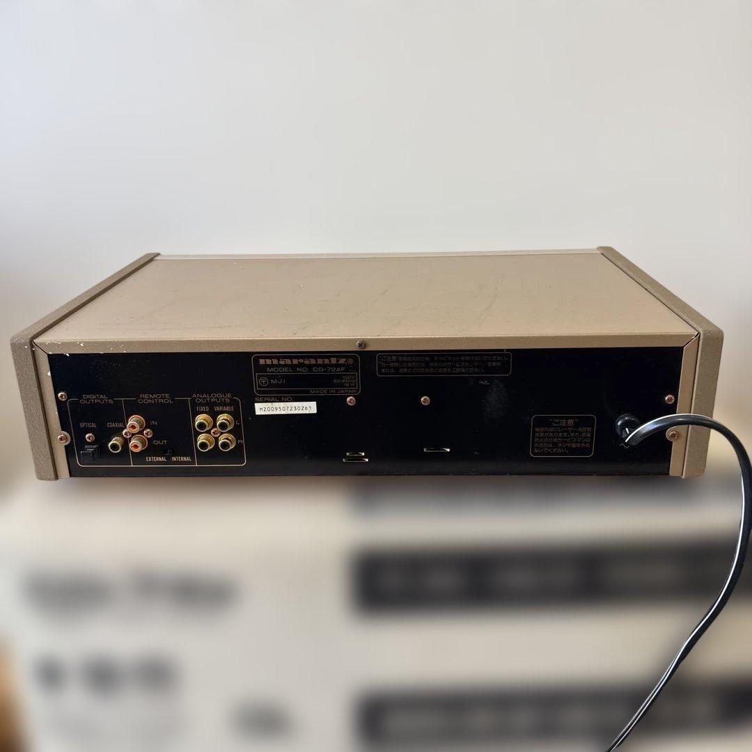 Marantz CDプレーヤー　CD-72A 通電確認のみ