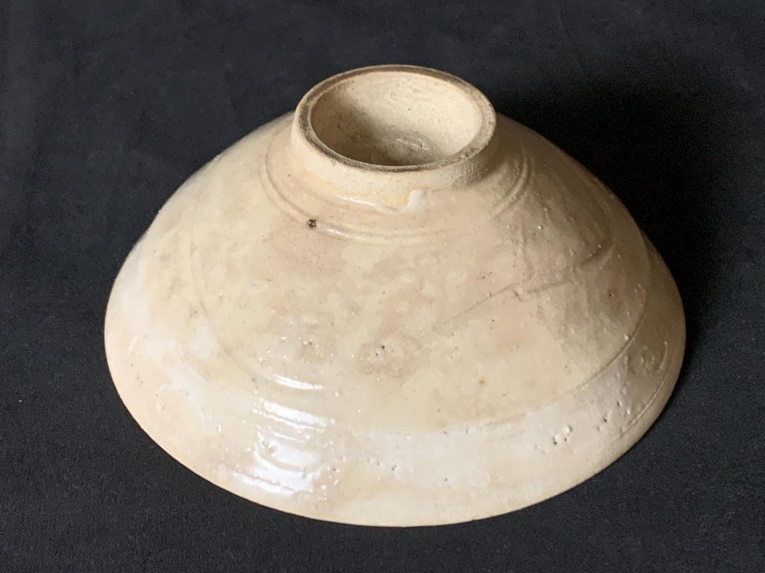 時代 古曽部焼 平茶碗 茶道具 時代木箱入 江戸後期 高槻 899