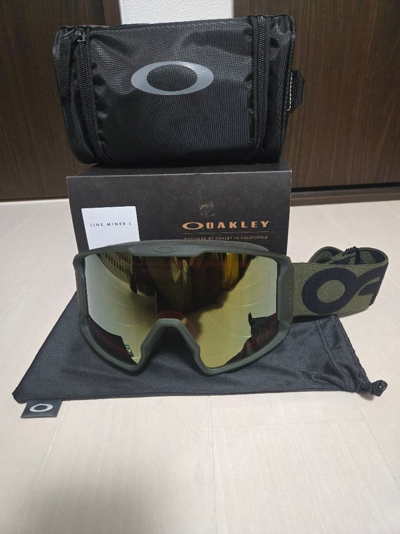 美品‼︎ OAKLEY ゴーグル　LINE MINER L ケース付